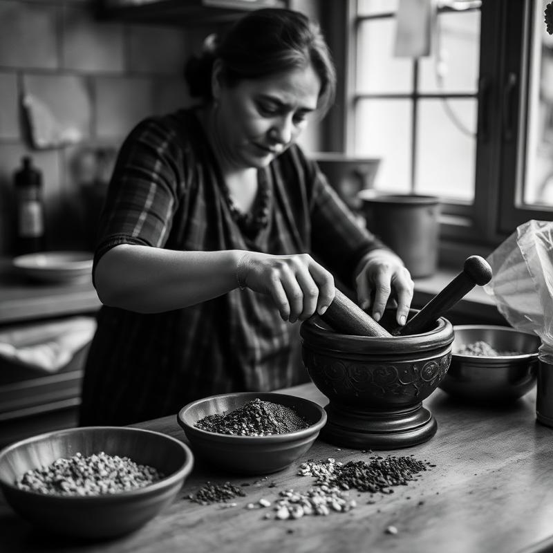 Homemaker · Spice preparation