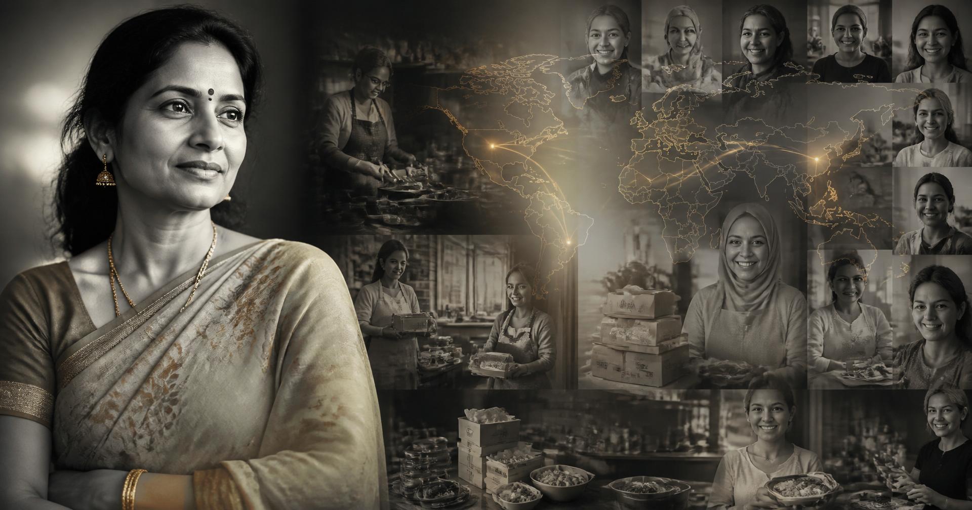 One homemaker in the foreground, expanding into a mosaic of women, homes and connected markets